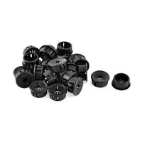 uxcell Cable Pipe Snap Bushing Grommet Harness 22mm Mounting Dia 26pcs Black