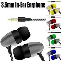Universal Earphone,3.5mm in-Ear Stereo Earbuds Earphone with Mic for Cell Phone (Blue)