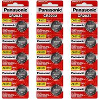 Panasonic CR2032 3 Volt Lithium Coin Battery 15 Cells