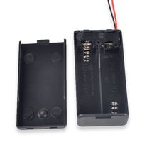 DCFun 2 x 1.5V AA Battery Holder Case Storage Box with Wire Leads and ON/Off Switch 10-Pack