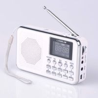 Easycare Portable Mini AM FM Radio Clear Speaker Music Player (938BAM, White)