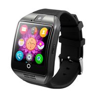 Smart Watch, Bluetooth Fitness Smartwatch with Camera Pedometer Anti lost for Android smartphones and iPhone (Black-Q18)