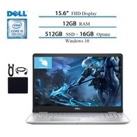 2019 Dell Inspiron 15 5000 15.6 inch FHD Touchscreen Laptop, Intel 4-Core i5-8265U, 12G RAM, 512GB SSD+16G Optane, WiFi, Backlit KB Fingerprint MaxxAudio Windows 10 /Accessories