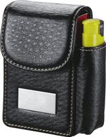 Visol Crow Black Leatherette Cigarette Case