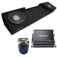 Compatible with 1988-1998 Chevy CK Silverado Ext Truck Harmony F104 Dual 10" Sub Box & CXA600.1 (Renewed)