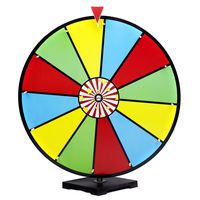 MIDWAY MONSTERS 24" Classic Spin & Win Prize Wheel, 12 Slot Dry Erase Tabletop Game