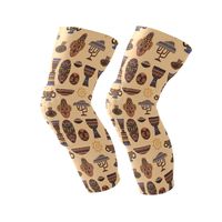 Anyangquji African Art Kneepads Sport Protector Compression One Piece Anti-Slip Knee Brace for Men&Women (1 Pair)