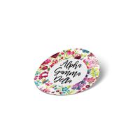 Alpha Gamma Delta Sorority Water Color Flowers Floral Sticker Decal Laptop Water Bottle Car Alpha Gam (Circle)