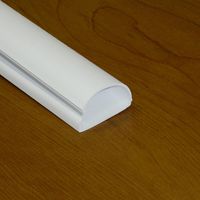 Smooth Mould Hinged Cable Raceway With Adhesive Back (width 1.22" x height 0.5" x 5' length)- 3 Pack