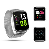 Smart Watch IP67 Waterproof Fitness Tracker, Heart Rate Blood Pressure Monitor, Pedometer Step Counter Sleep Monitor, Magnetic Strap Smart Watch for Kids Women and Men, Long Standby Time (Silvery)