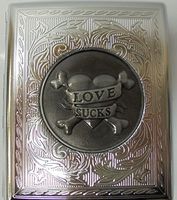 High Shine Polish Cigarette Case. Fits 100s. Holds 20 Cigarettes. 3101DP3-2