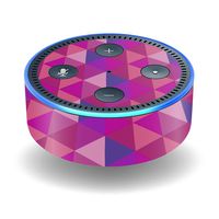 MightySkins Skin Compatible with Amazon Echo Dot (2nd Gen) - Pink Kaleidoscope | Protective, Durable, and Unique Vinyl Decal wrap Cover | Easy to Apply, Remove, and Change Styles | Made in The USA