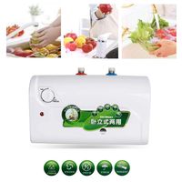 Funwill Electric Hot Water Heater, 1500W 30℃~65℃ Adjustable Temperature 8L Tank Electric Hot Water Heater Household Bathroom Kitchen - Shipping from USA