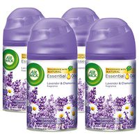 Air Wick Pure Freshmatic 4 Refills Automatic Spray, Lavender & Chamomile, Air Freshener, Essential Oil, Odor Neutralization, Packaging May Vary, 5.89 Ounce (Pack of 4)
