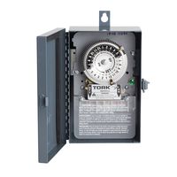 NSi Industries TORK 1109A-O Indoor/Outdoor 40-Amp Multi-Volt Mechanical Lighting and Appliance Timer - 24-Hour Programming- 120/208-277-Volt