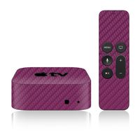 iCarbons Purple Carbon Fiber Skin for Apple TV 4th Gen. / Remote Skin Included 4th Generation