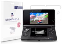 iLLumiShield Screen Protector Compatible with Nintendo 3DS (3-Pack) Clear HD Shield Anti-Bubble and Anti-Fingerprint PET Film