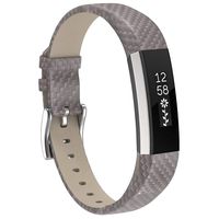Henoda Replacemnt Leather Bands Compatible with Fitbit Alta/Fitbit Alta HR, Weave Taupe Classic Genuine Leather Wristband, Small Large, No Tracker