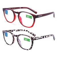 Computer Reading Glasses Blue Light Blocking Glasses Women Men 2 Pack(+4.0)