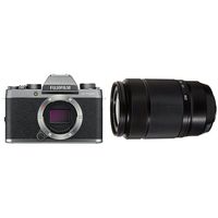 Fujifilm X-T100 Mirrorless Digital Camera - Dark Silver + Fujinon XC50-230mmF4.5-6.7 OIS II Black