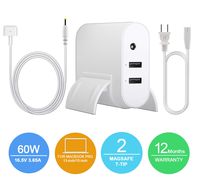 Compatible for MacBook Pro/Air Charger, Replacement for 60W Magsafe 2 T-tip Connector AC Power Adapter Charger for MacBook Pro 13inch Retina Display (Late 2012 & After)