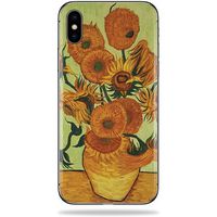 MightySkins Skin Compatible with Apple iPhone Xs Max - Van Gogh Sunflowers | Protective, Durable, and Unique Vinyl Decal wrap Cover | Easy to Apply, Remove, and Change Styles | Made in The USA