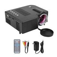 Portable Projector, Upgraded Portable Video-Projector HD 1080P VGA USB HDMI 110-240V Home Theater LED Mini Wired Projector 100,000 Hours Support Multi-Interface - HDMI / VGA / AV / USB / SD