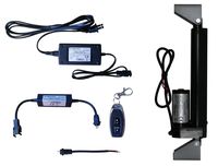 WindyNation 12 Volt, 225 lbs Linear Actuator + AC to 12 VDC Power Supply + Wireless Remote Control DPDT Switch + Actuator Mounting Brackets