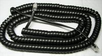 5 Pack of Flat Black 25' Ft Handset Cords for Allworx IP Phone 9112 9124 9202 9202E 9204 9204E 9204G 9204P 9212 9212L 9212P 9224 9224E 9224P PAETEC Curly Coil Tail/Lead/Leader Lot by DIY-BizPhones