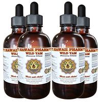 Wild Yam Liquid Extract, Wild Yam (Dioscorea Villosa) Tincture 4x4 oz