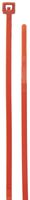 Aviditi CT422B Nylon Cable Tie, 4" Length x 3/32" Width, Red (Case of 1000)
