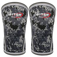 Elbow Sleeves (1 Pair) Support & Compression for Weightlifting, Powerlifting, Crossfit,Tennis, Basketball - 5mm Neoprene Sleeve Perfect for Both Men & Women (2X-Large, Camo)