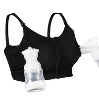 Hands Free Pumping Bra, Momcozy Zipper Breast Pump Nursing Bra,Suitable for Breastfeeding-Pumps by Medela, Lansinoh, Philips Avent, Spectra(Medium)