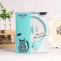2019 New Smartphone Wired Headset 3.6mm Fashion Cat Shape Girl Headphone Headset with Microphone