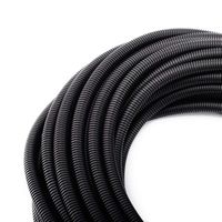 50FT 3/8" Wire Loom Split Tubing Auto Wire Conduit Flexible Cover