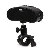 Wireless Bluetooth Speakers Portable Waterproof Bicycle Speakers with Bike Light Support TF Card + FM Radio with Bicycle Mount Holder, Perfect Outdoor Speakers for Biking, Hiking, Traveling (Black)