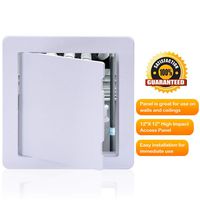 Suteck Plastic Access Panel Drywall Ceiling - 12 x 12 Inch White Access Doors