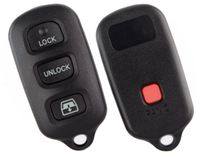 Black Remote Keyless Entry Clicker Replacement Case and Button Pad Compatible with 2001-2008 Sequoia