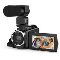 Andoer Camcorder 4K 1080P 48MP WiFi Digital Video Camera Recorder with External Microphone Novatek 96660 Chip 3inch Capacitive Touchscreen IR Infrared Night Sight 16X Digital Zoom