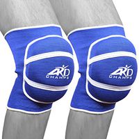 ARD Foam Pair of Poly-cotton Non-slip Elastic Fibre Knee Pads Protector Junior (Royal Blue)