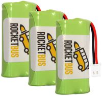 3-Pack RocketBus 2.4V Replacement Cordless Phone Battery Packs for AT&T VTech BT183342 BT283342 BT166342 BT266342 BT162342 BT262342 CS6114 CS6419 CS6719 EL52300 CL80114
