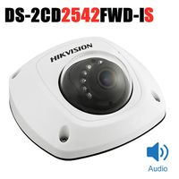 Hikvision 4MP IP POE Dome Camera with Audio Alarm 4mm Lens H.264+ Network Mini Dome IP Camera Day/Night ONVIF Compliant Indoor Outdoor IP67 Weatherproof DS-2CD2542FWD-IS