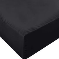 Utopia Bedding Fitted Sheet - Soft Brushed Microfiber - Deep Pockets, Shrinkage and Fade Resistant - Easy Care - 1 Fitted Sheet Only (Twin, Black)