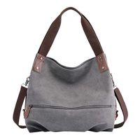 GateLie Hot!!Unisex Solid Color Multi-Function Bags Large Capacity Canvas Shoulder Messenger Crossbody Handbag Outdoor Travel Rucksack (Gray)