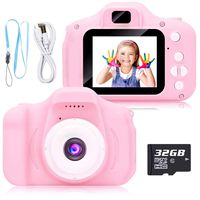 XXMANX Kids Digital Camera 1080P HD Photography Video Function with 32GB Memory Card for 3 4 5 6 Years Old Boys Girls