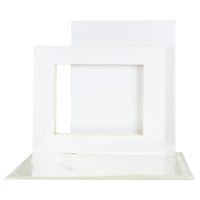 Cardboard Reality Pack of 25 16" x 20" Inch Pre-Cut White Picture Mats Mattes for Photo + Backing + Bags (16 x 20 25-Pack Complete Set)