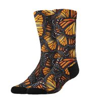 Jinkela Novelty Cool Crazy Funny Dress Socks,Heaps of Monarch Butterflies Cotton Crew Socks, Gifts for Men & Women