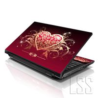 LSS 15 15.6 inch Laptop Notebook Skin Sticker Cover Art Decal Fits 13.3" 14" 15.6" 16" HP Dell Lenovo Apple Asus Acer Compaq (Free 2 Wrist Pad Included) Sparkling Heart