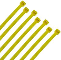 WEEGCN 100 Pcs Nylon Cable Zip Ties - Heavy Duty Self-Locking 12 Inch Zip Ties Fasten Wrap Nylon Cable Straps Wire Ties for Organizing Wires, Home,Garden & Office Use (12-Inch, Yellow)