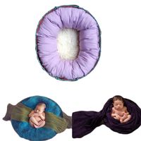 Baby Photography Props Basket Filler Newborn Boy Girl Photo Shoot Baskets Stuffer Posing Accessories (Purple)